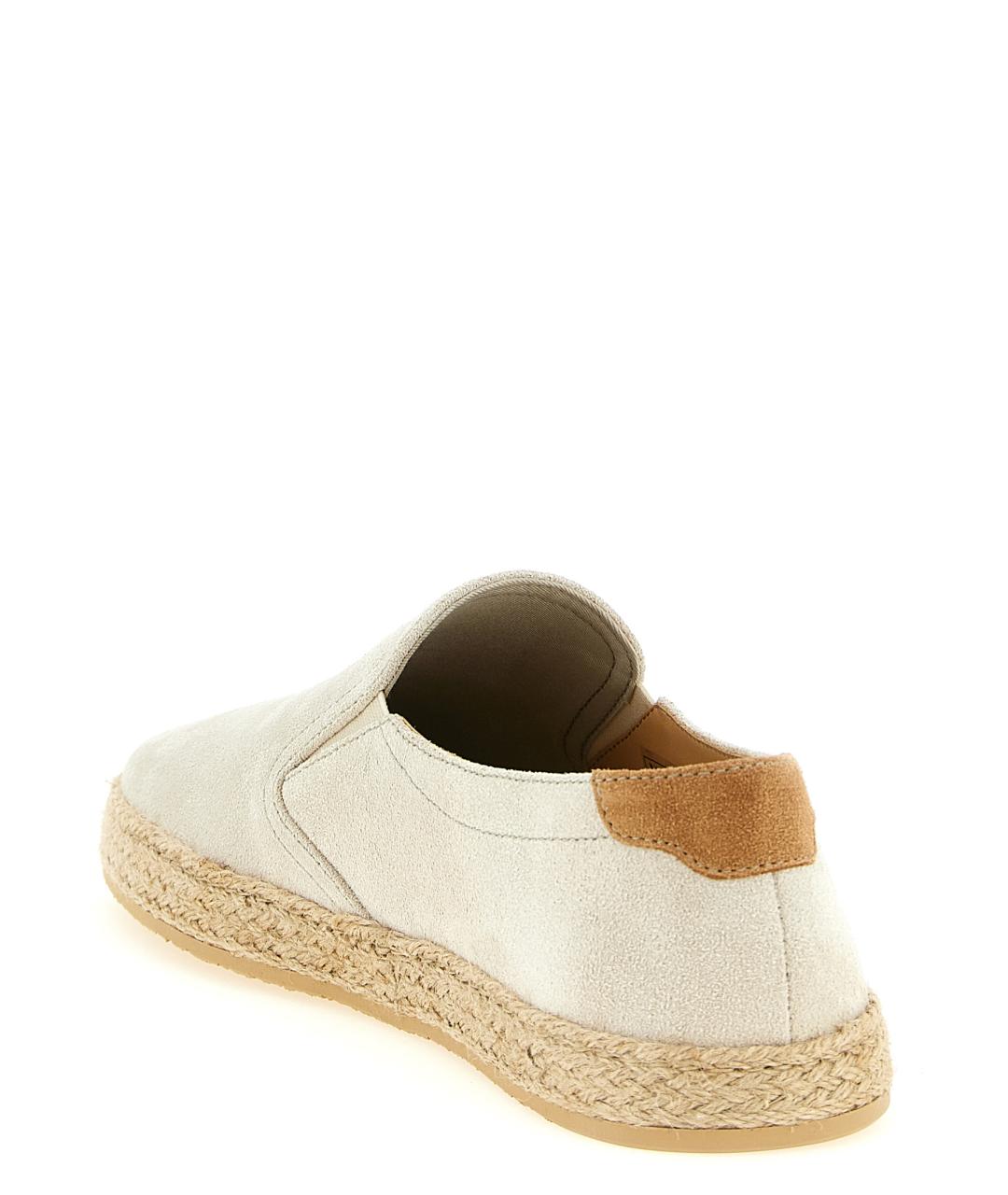 BRUNELLO CUCINELLI Бежевые замшевые эспадрильи, фото 3