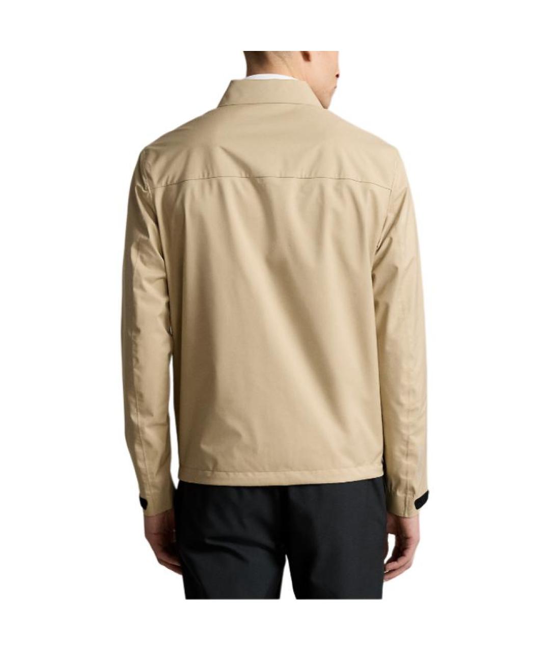 POLO RALPH LAUREN Бежевая хлопковая куртка, фото 4