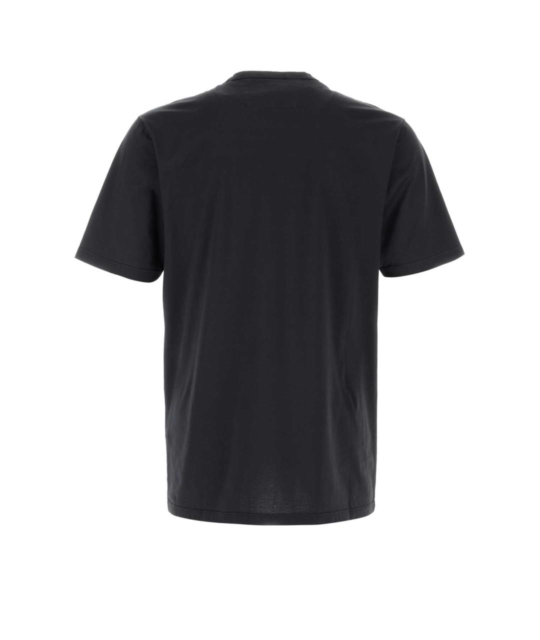 CP COMPANY Черная хлопковая футболка, фото 2