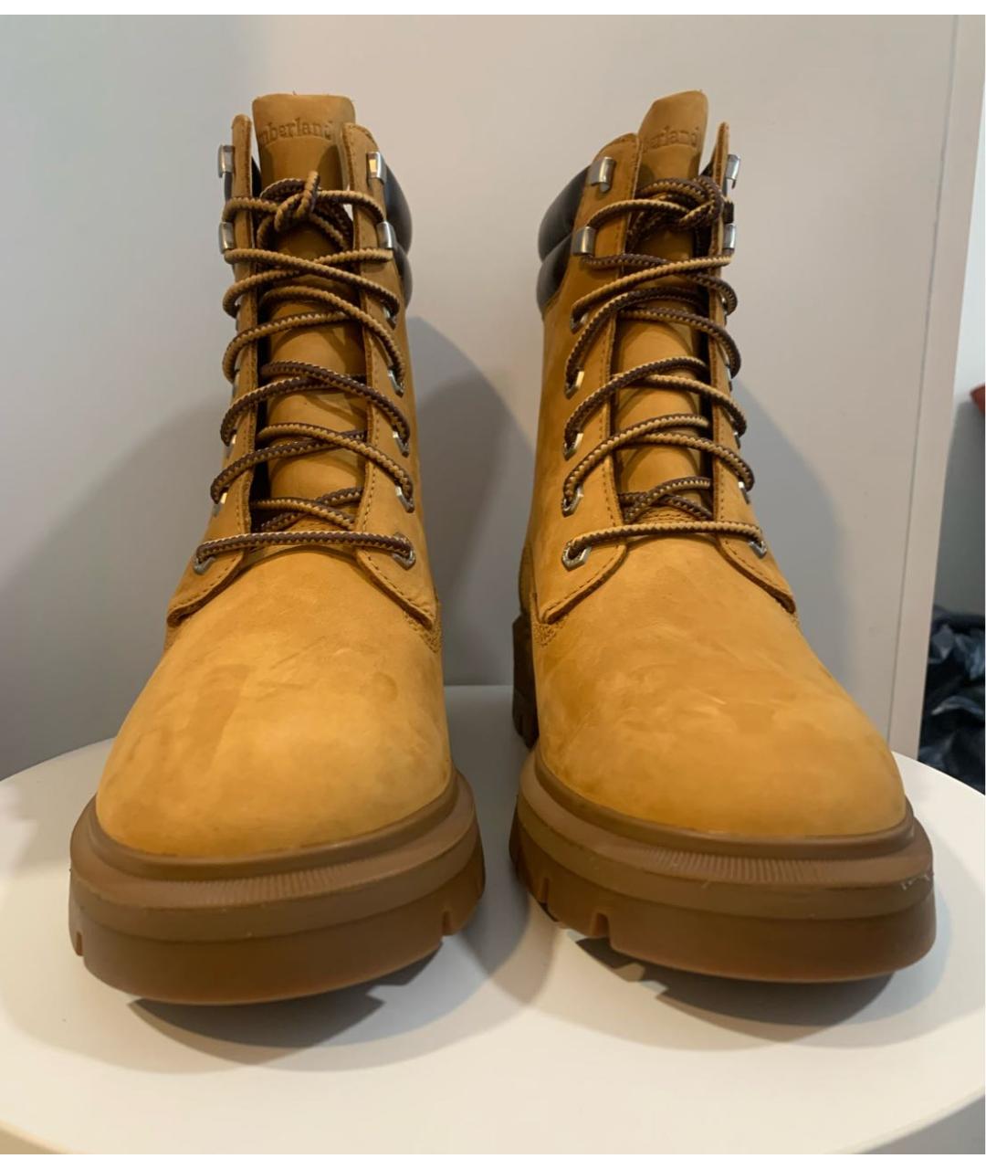 TIMBERLAND Горчичные нубуковые ботинки, фото 3