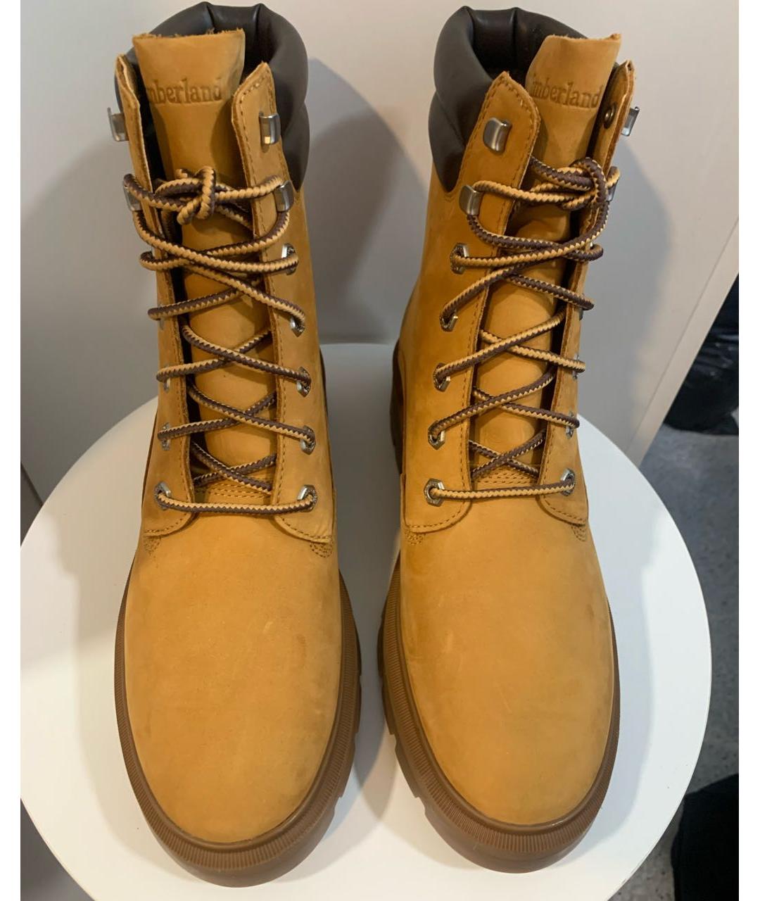 TIMBERLAND Горчичные нубуковые ботинки, фото 2