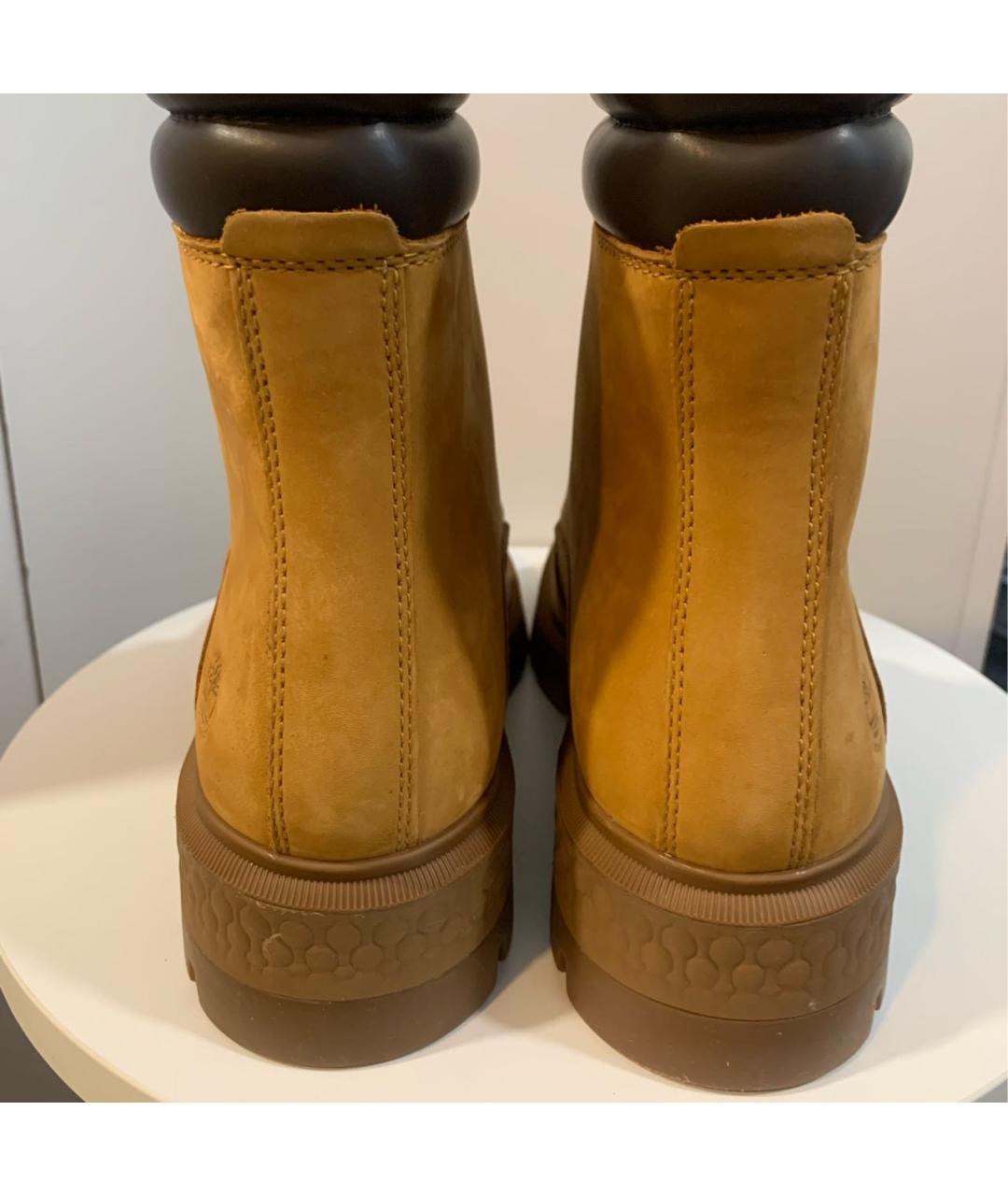 TIMBERLAND Горчичные нубуковые ботинки, фото 4