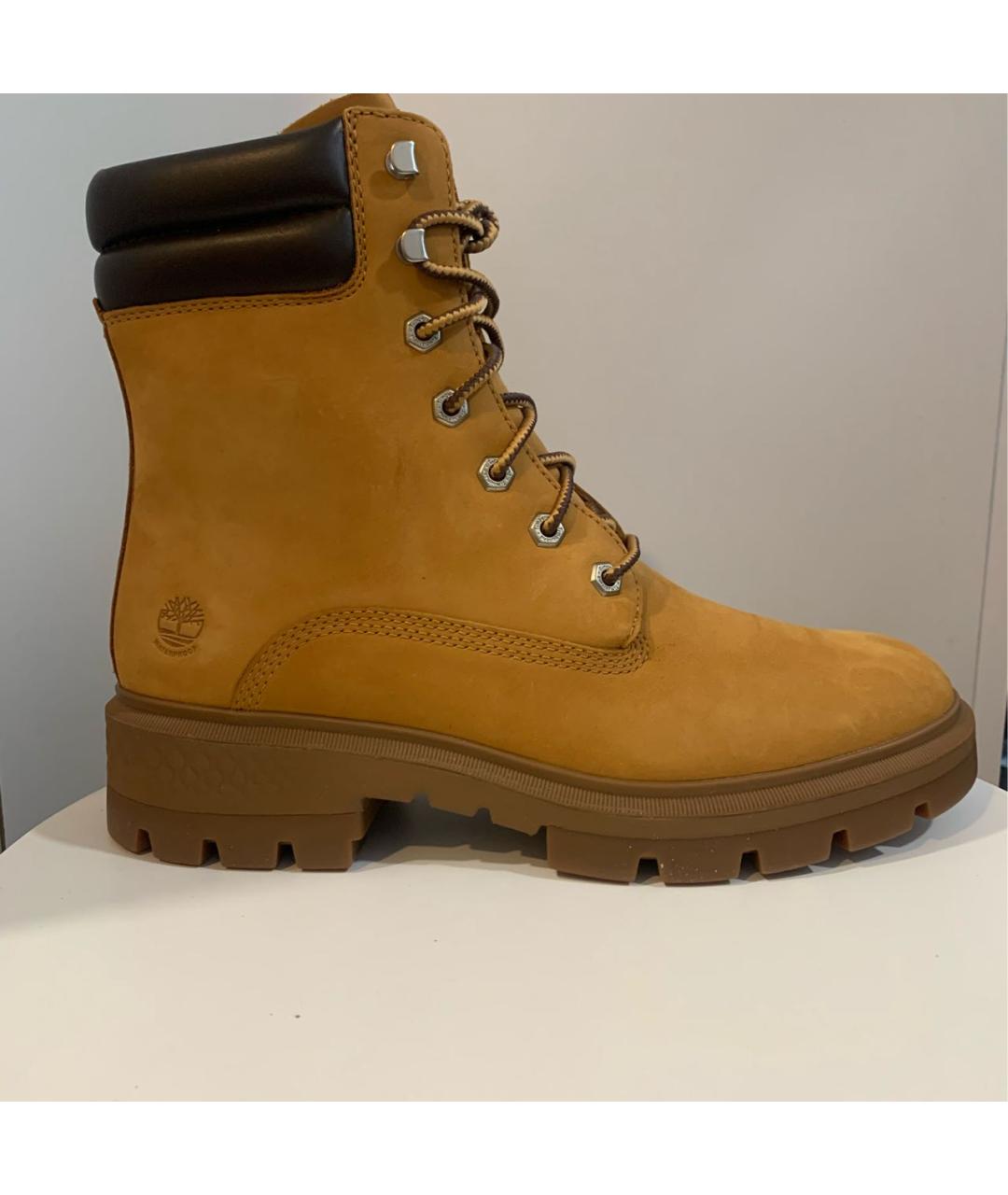 TIMBERLAND Горчичные нубуковые ботинки, фото 7