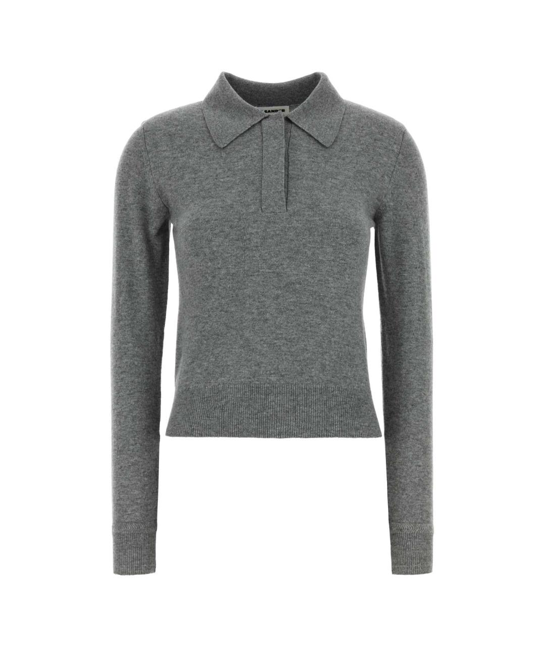 JIL SANDER Серая водолазка, фото 1
