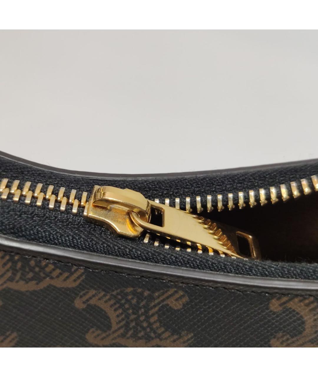 CELINE Коричневая сумка с короткими ручками, фото 6