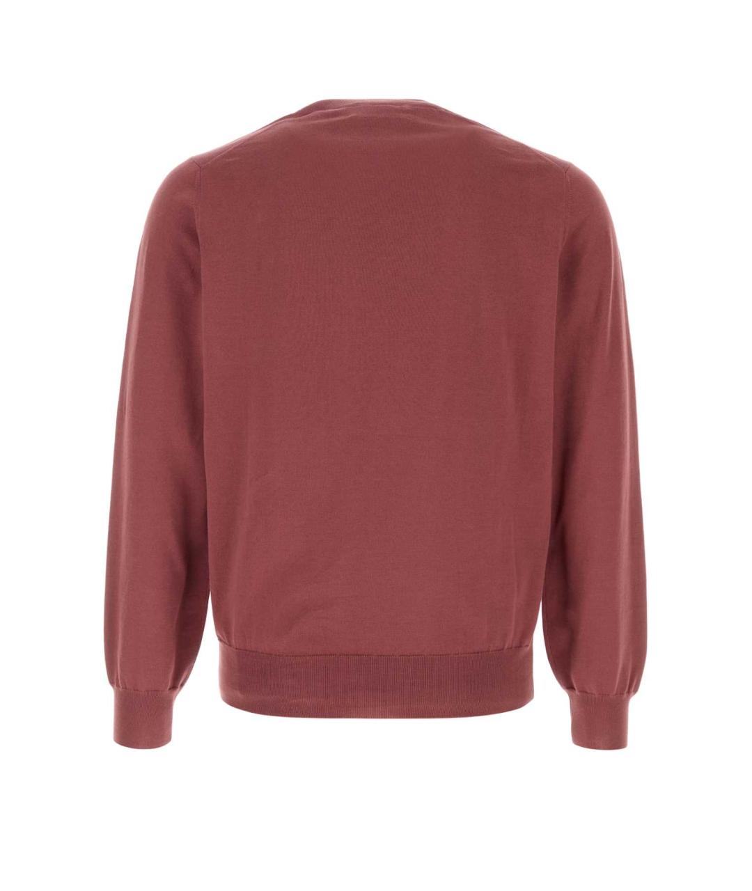 BRUNELLO CUCINELLI Красный хлопковый джемпер / свитер, фото 2