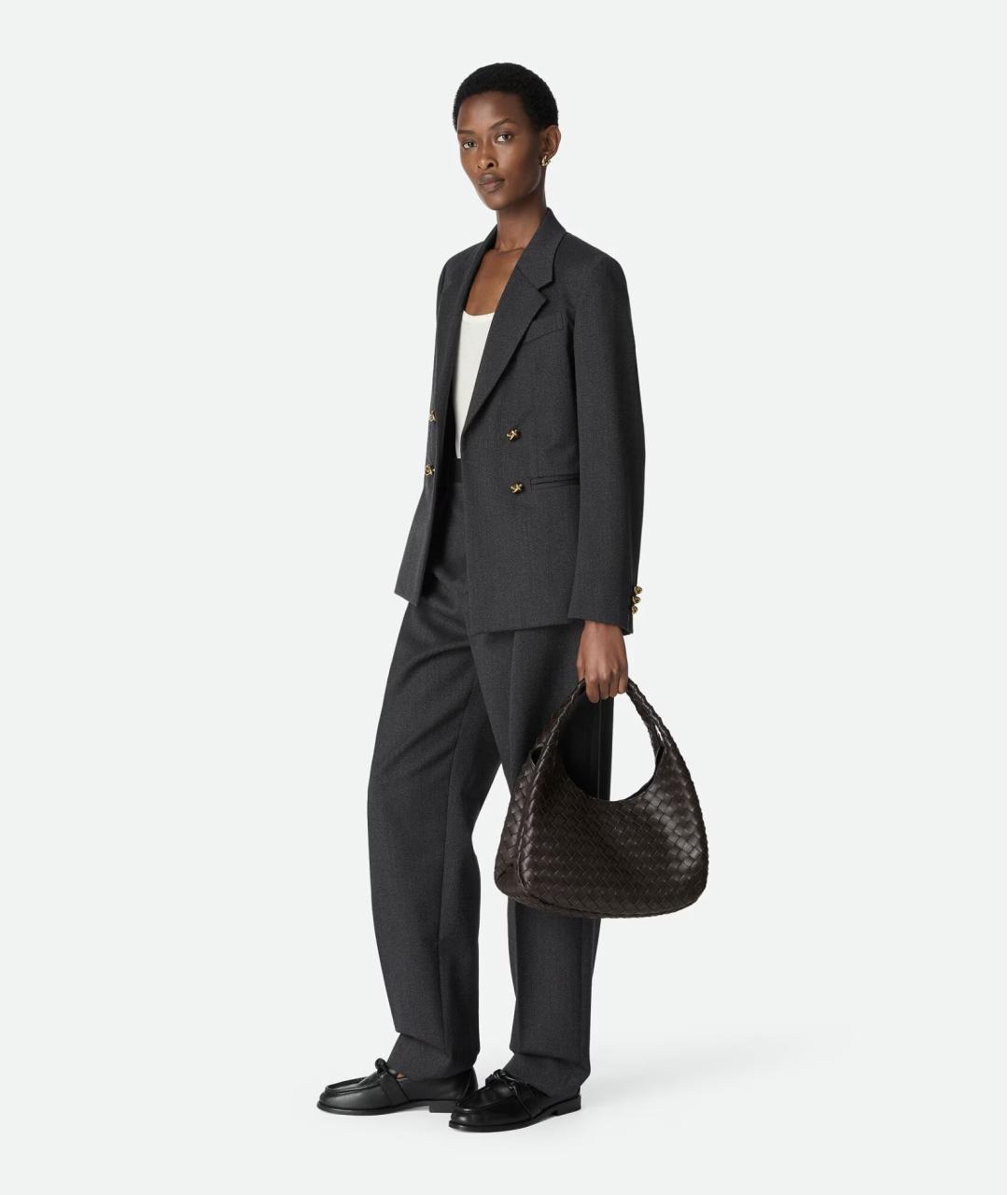 BOTTEGA VENETA Коричневая кожаная сумка через плечо, фото 5