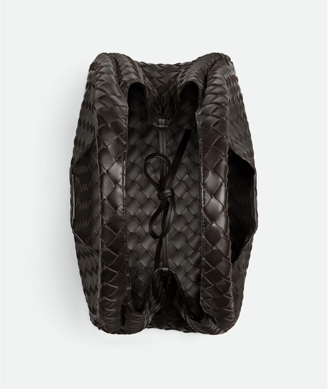 BOTTEGA VENETA Коричневая кожаная сумка через плечо, фото 3