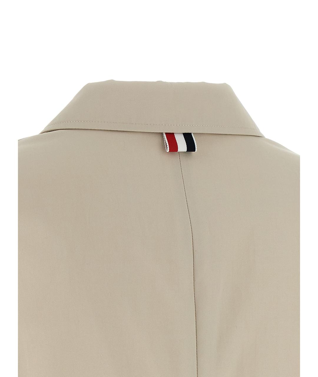 THOM BROWNE Бежевый хлопковый жакет/пиджак, фото 5