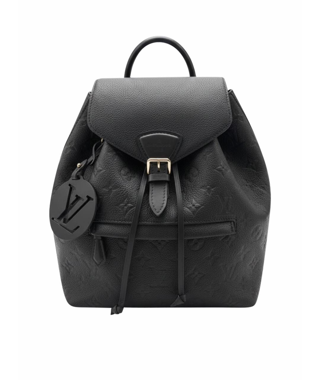 LOUIS VUITTON Черный кожаный рюкзак, фото 1