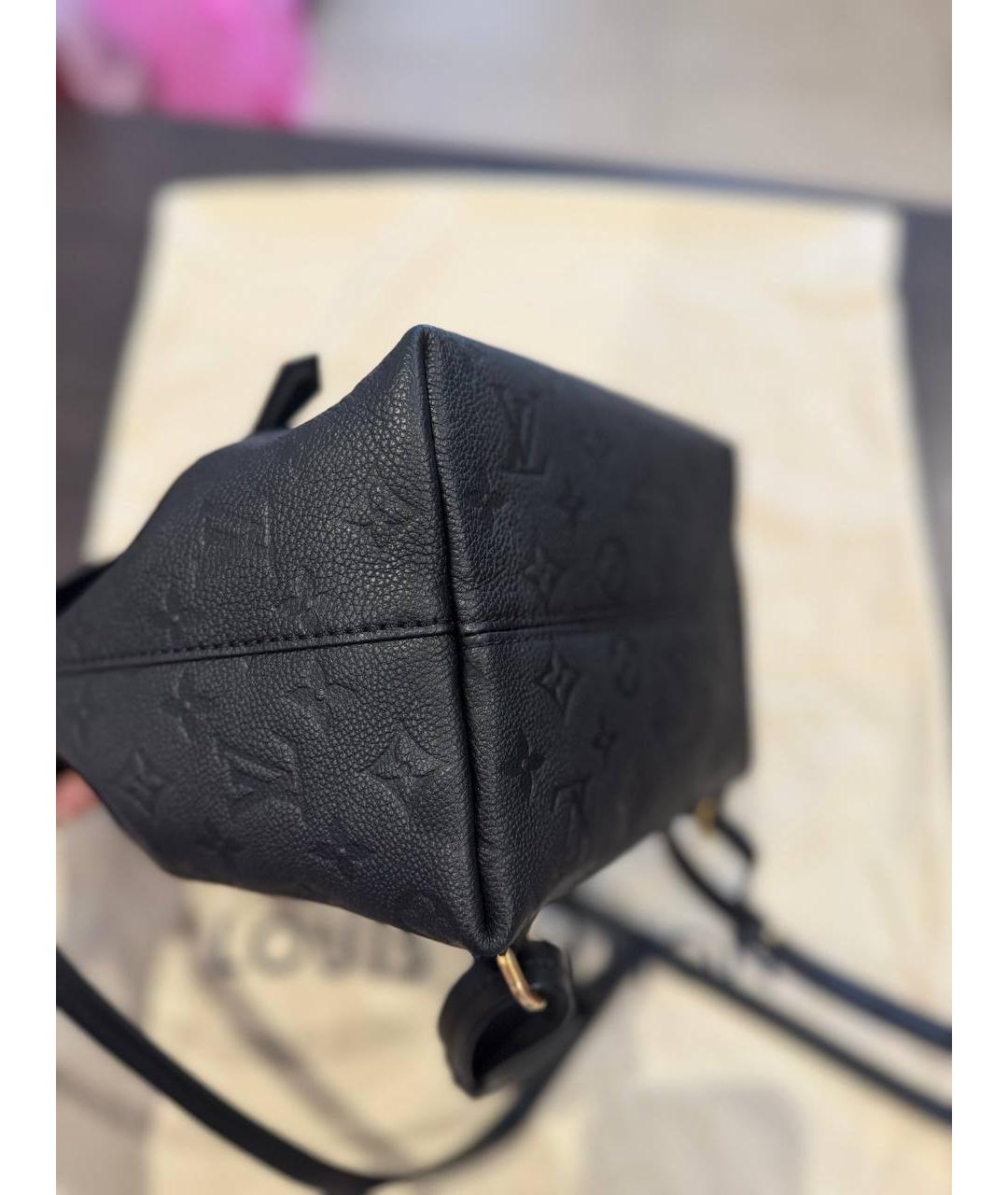 LOUIS VUITTON Черный кожаный рюкзак, фото 6