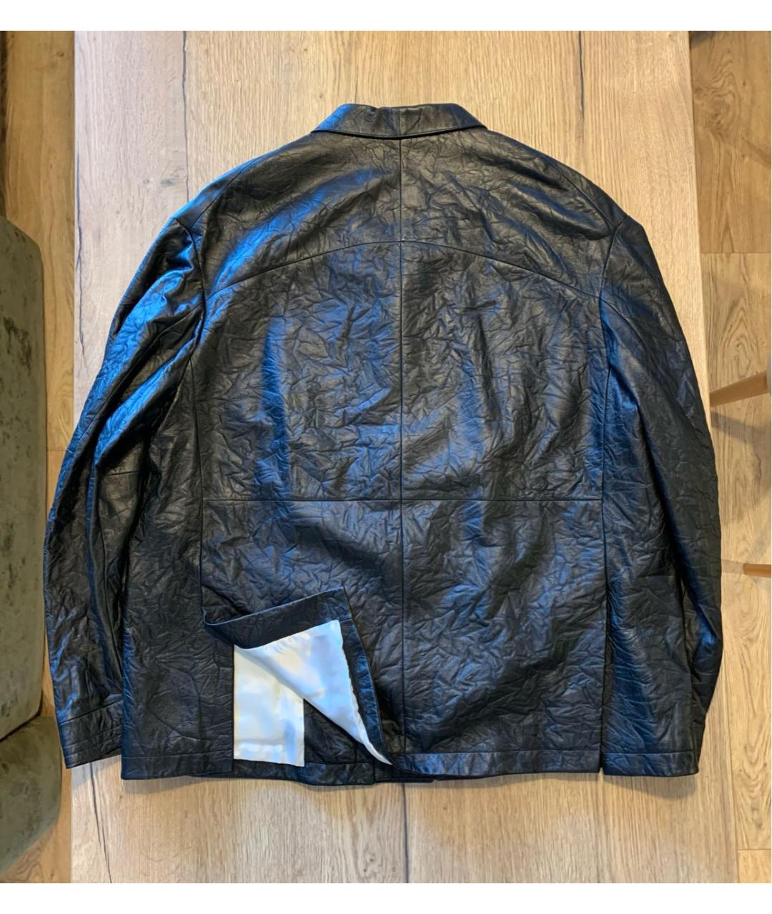 MORDECAI Черный кожаный жакет/пиджак, фото 2