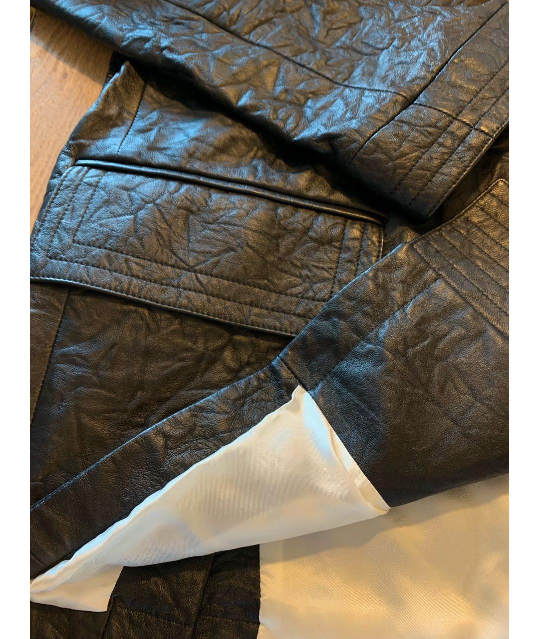 MORDECAI Черный кожаный жакет/пиджак, фото 7