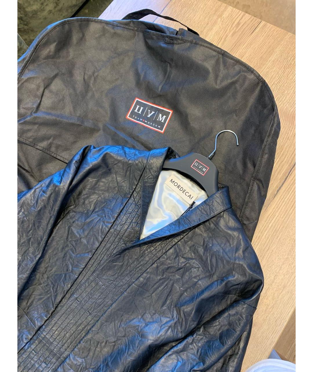 MORDECAI Черный кожаный жакет/пиджак, фото 8