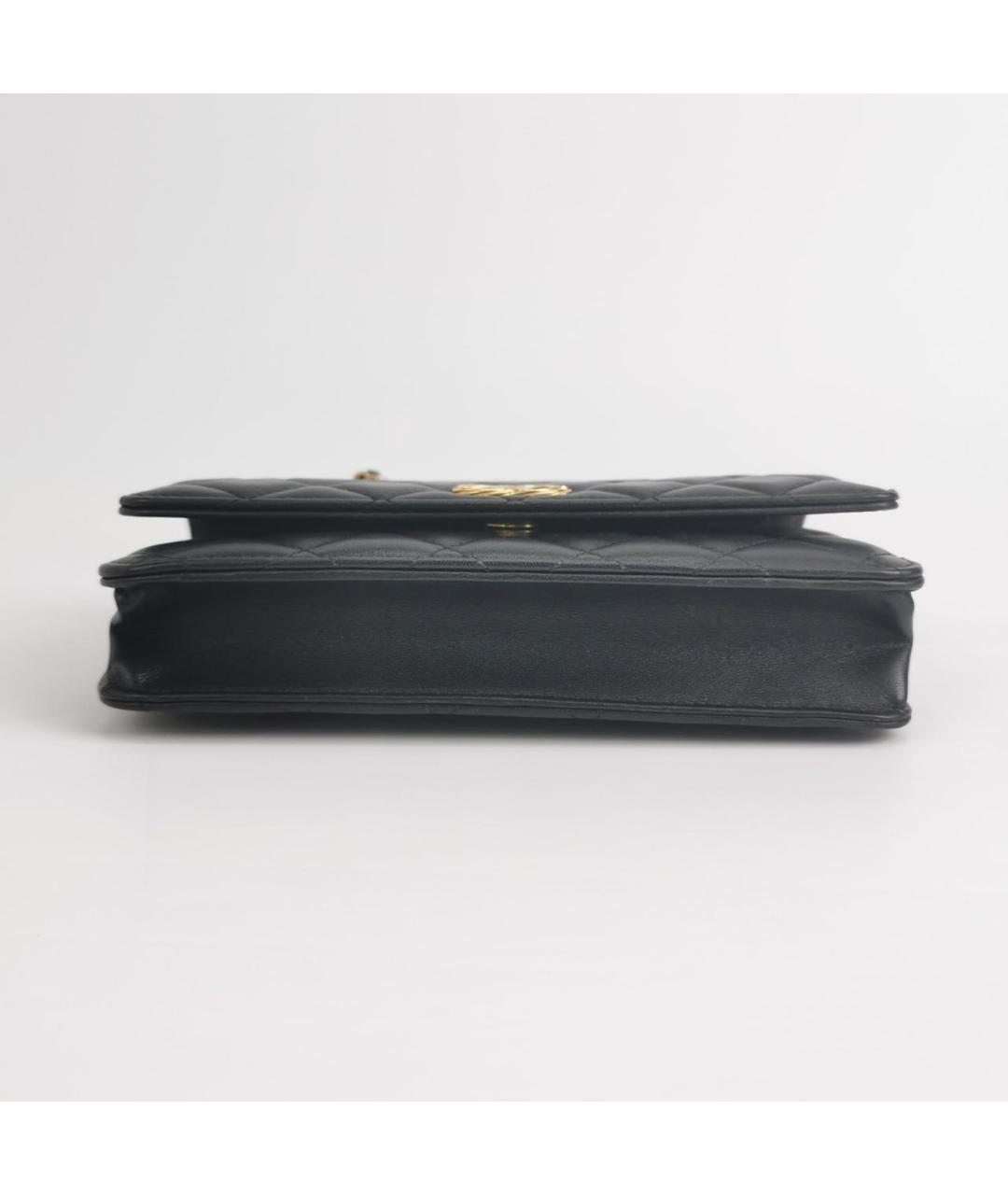 CHANEL Черная кожаная сумка через плечо, фото 5
