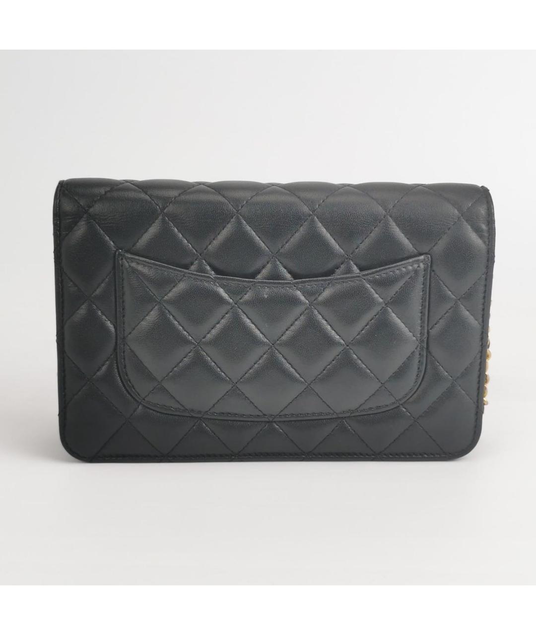 CHANEL Черная кожаная сумка через плечо, фото 4