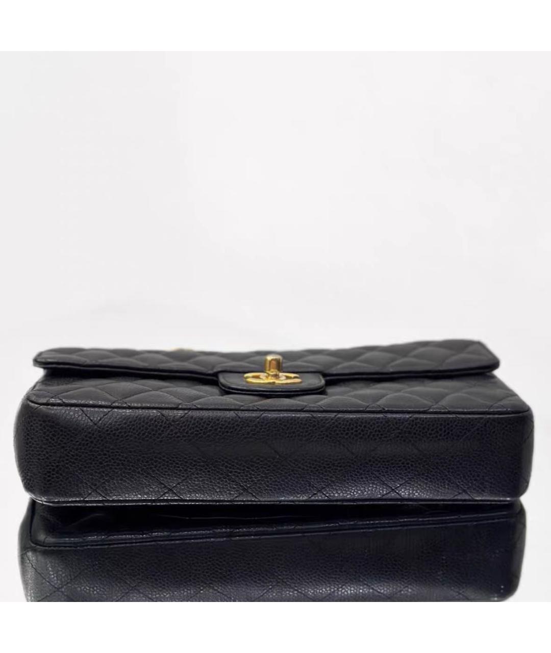 CHANEL Черная кожаная сумка через плечо, фото 7