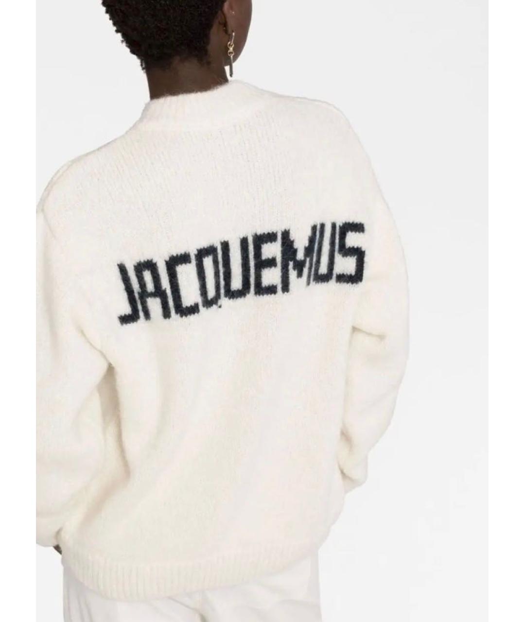 JACQUEMUS Белый шерстяной джемпер / свитер, фото 5