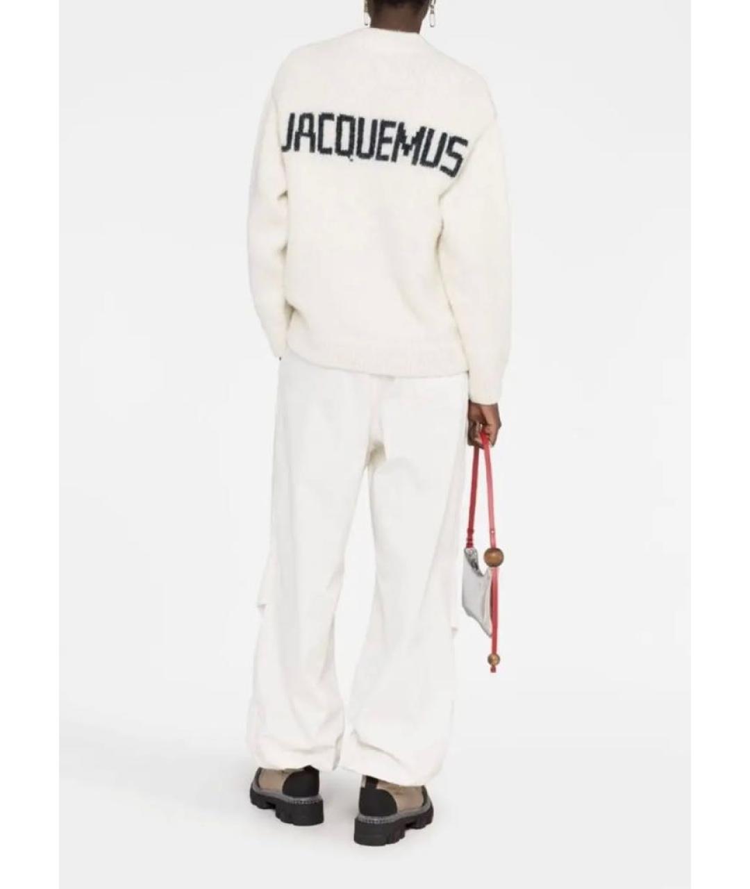 JACQUEMUS Белый шерстяной джемпер / свитер, фото 6