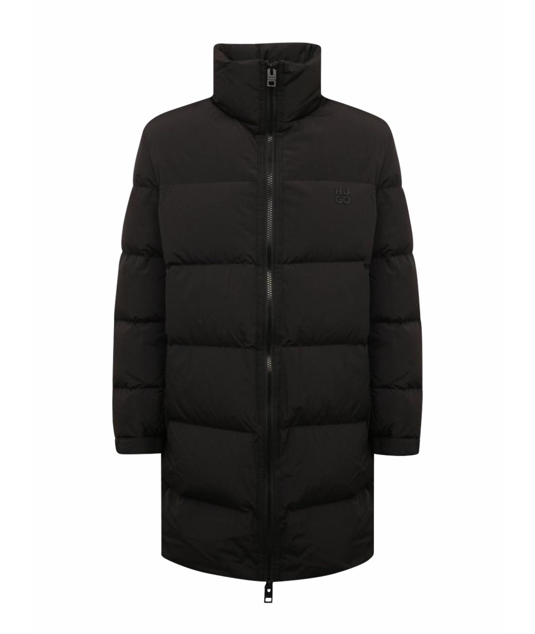 HUGO Черный полиамидовый пуховик, фото 1
