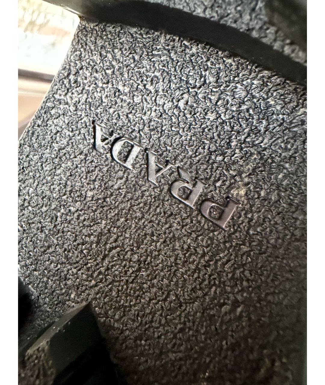 PRADA Черные кожаные ботинки, фото 6