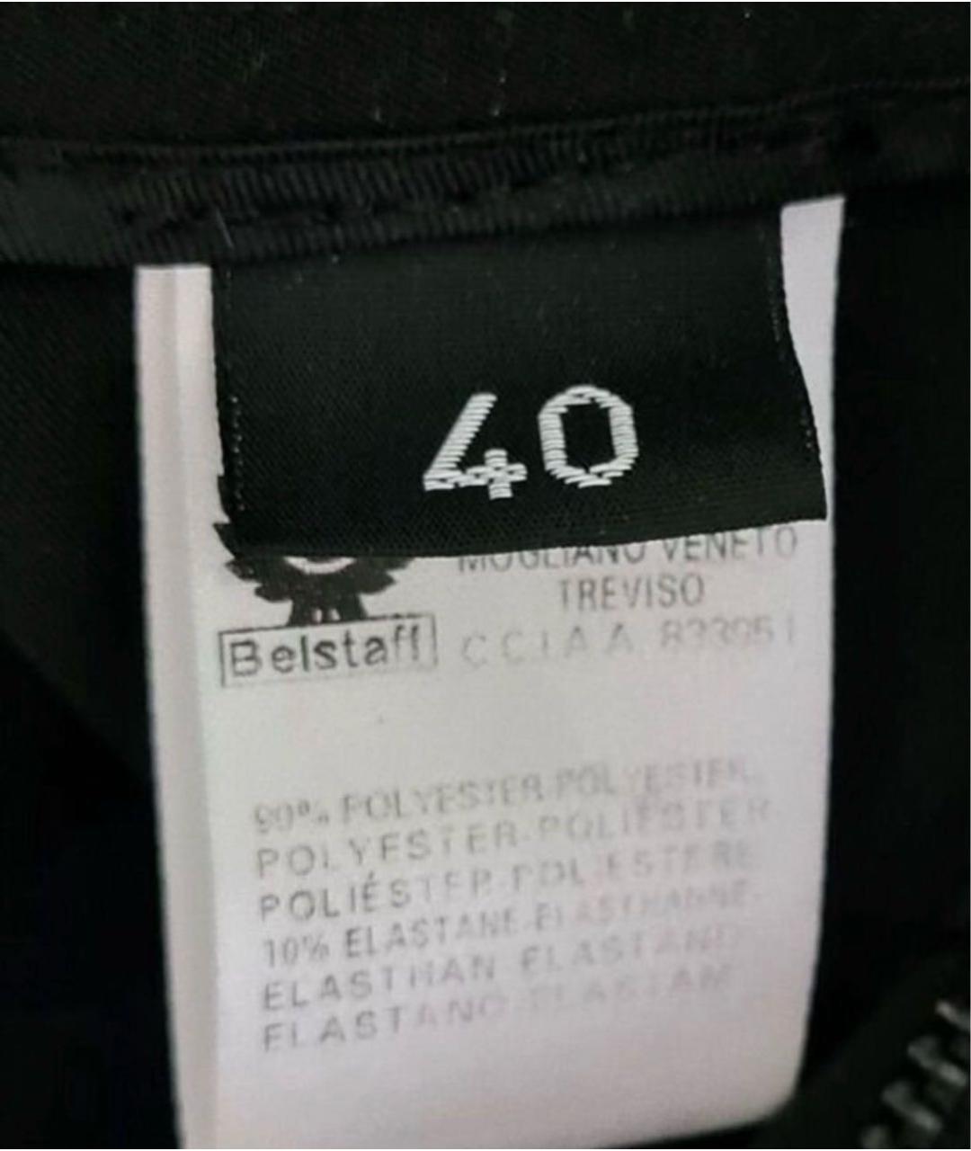 BELSTAFF Черные полиэстеровые брюки узкие, фото 4