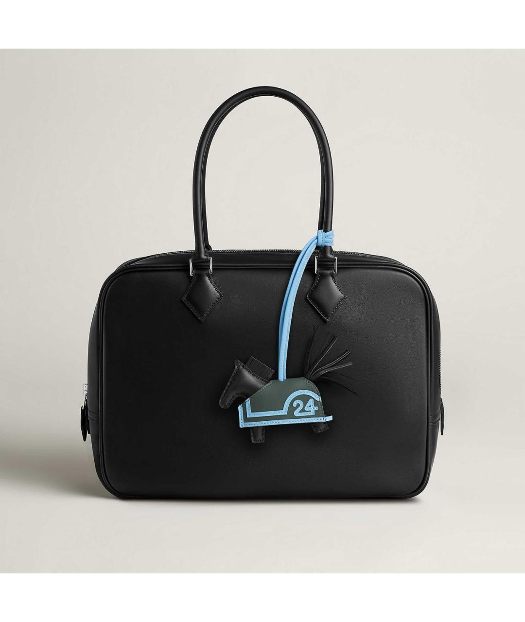 HERMES Черный брелок, фото 3