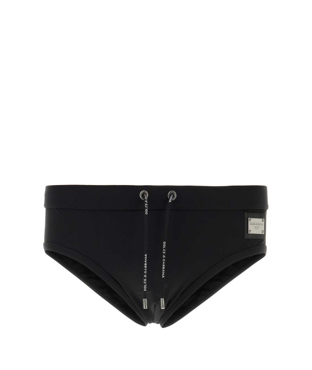 DOLCE&GABBANA Черные полиамидовые плавки, фото 1