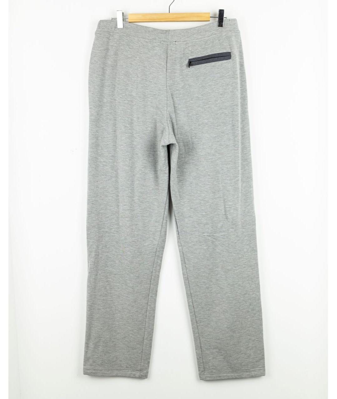 CORNELIANI Серые вискозные повседневные брюки, фото 2