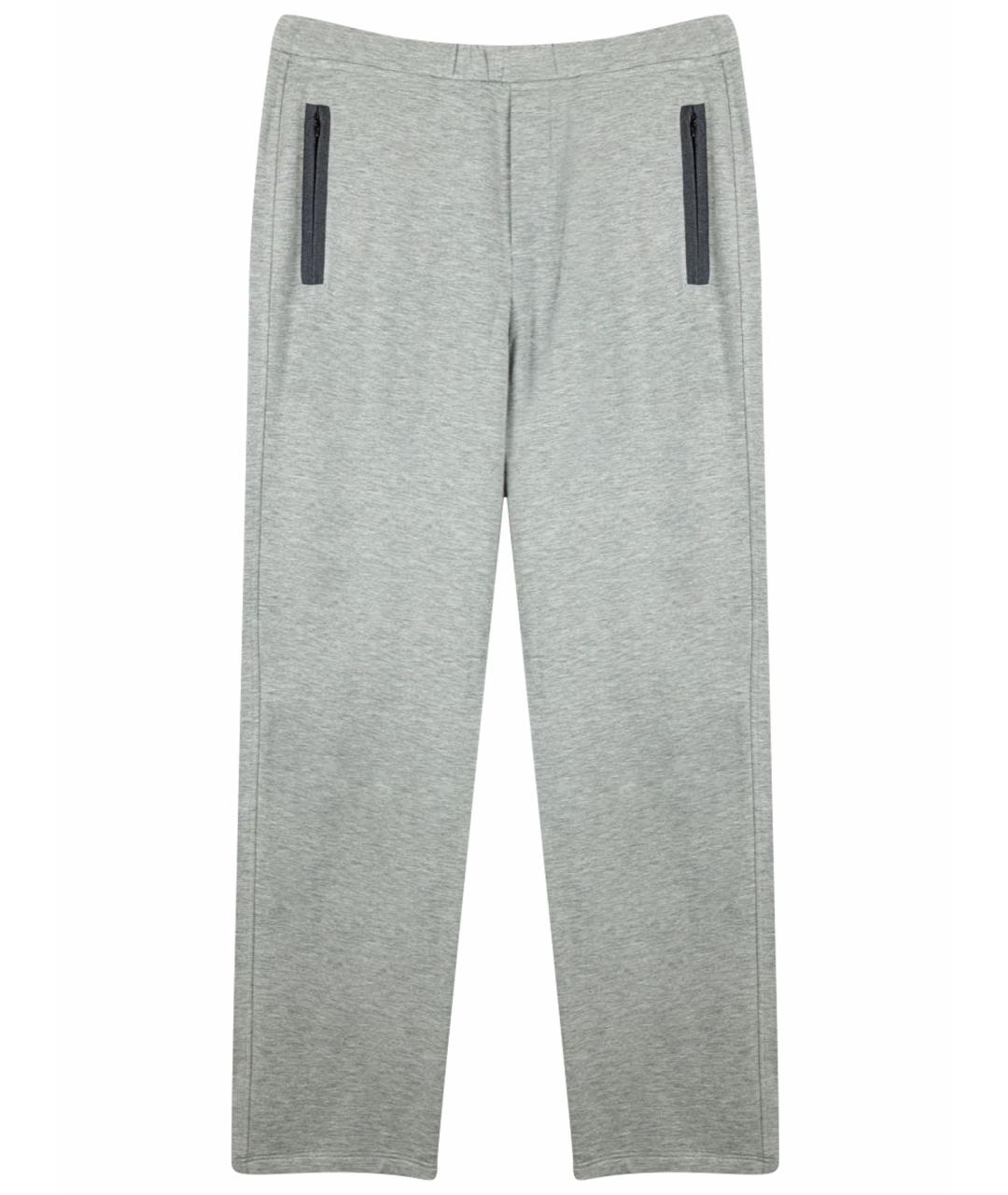 CORNELIANI Серые вискозные повседневные брюки, фото 1