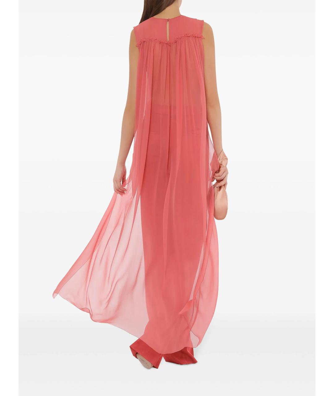 ALBERTA FERRETTI Розовая шелковая блузы, фото 5