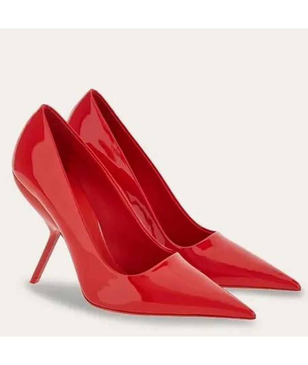 FERRAGAMO Красные туфли из лакированной кожи, фото 6