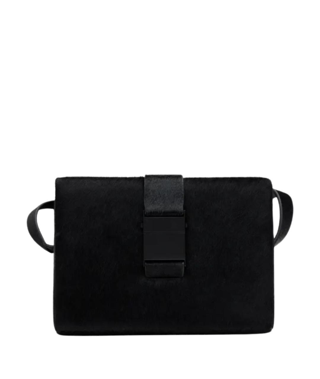 HELIOT EMIL Черная шерстяная сумка через плечо, фото 1
