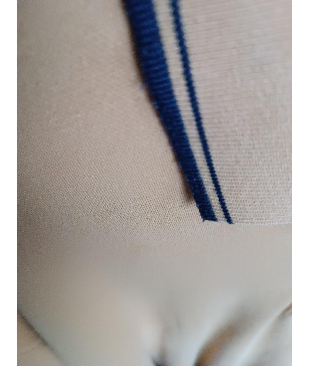 GUCCI Горчичное хлопковое поло с длинным рукавом, фото 4