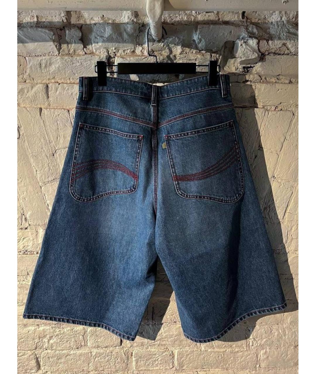 ERL Синие деним шорты, фото 2