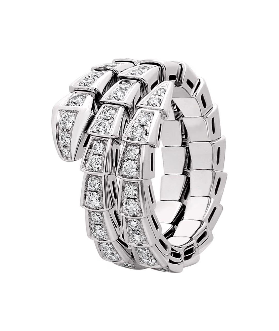 BVLGARI Серебряное кольцо из белого золота, фото 3