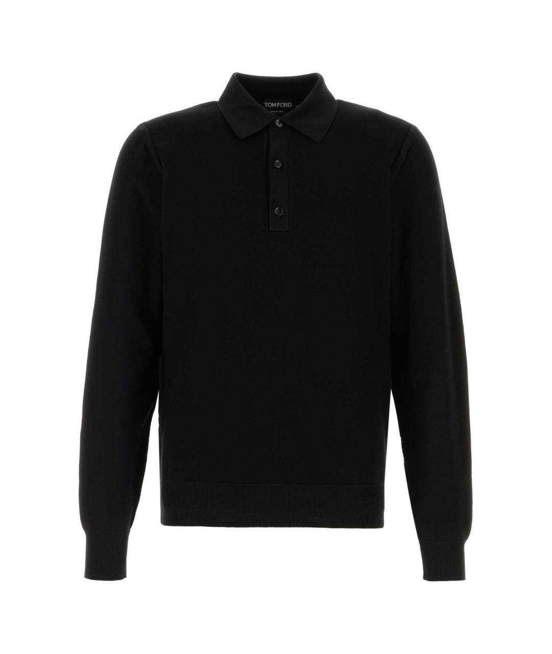 TOM FORD Черный шелковый джемпер / свитер, фото 1