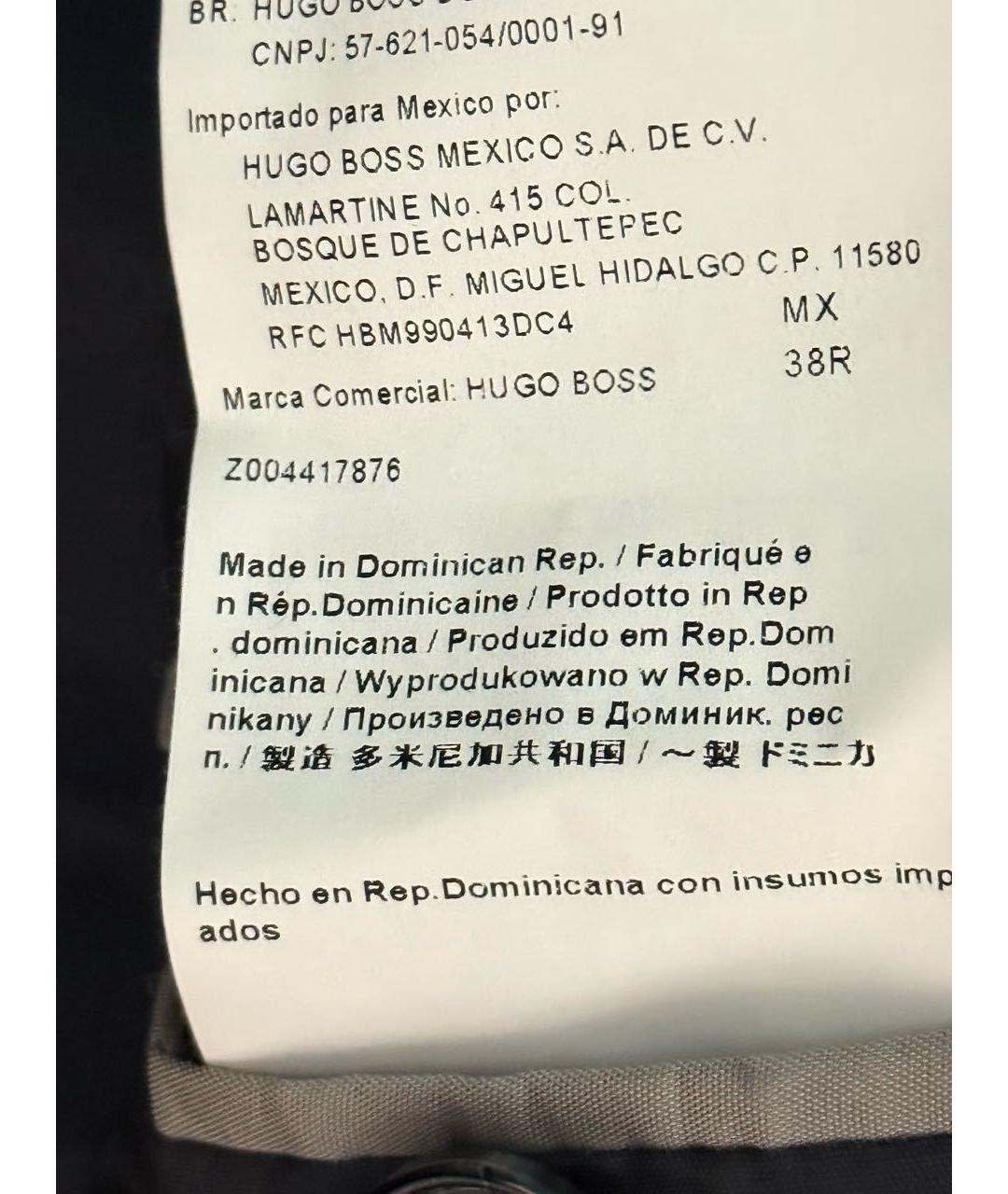 HUGO BOSS Черное кашемировое пальто, фото 4