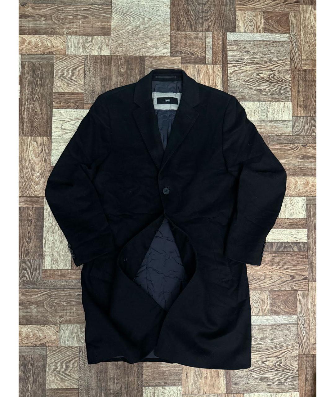 HUGO BOSS Черное кашемировое пальто, фото 6