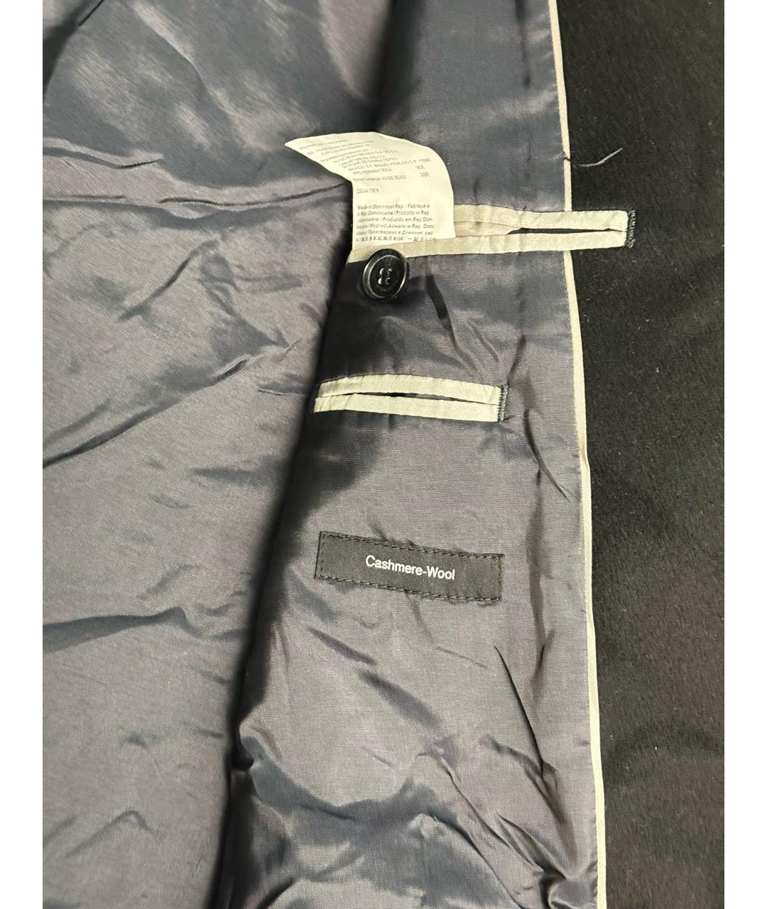 HUGO BOSS Черное кашемировое пальто, фото 5