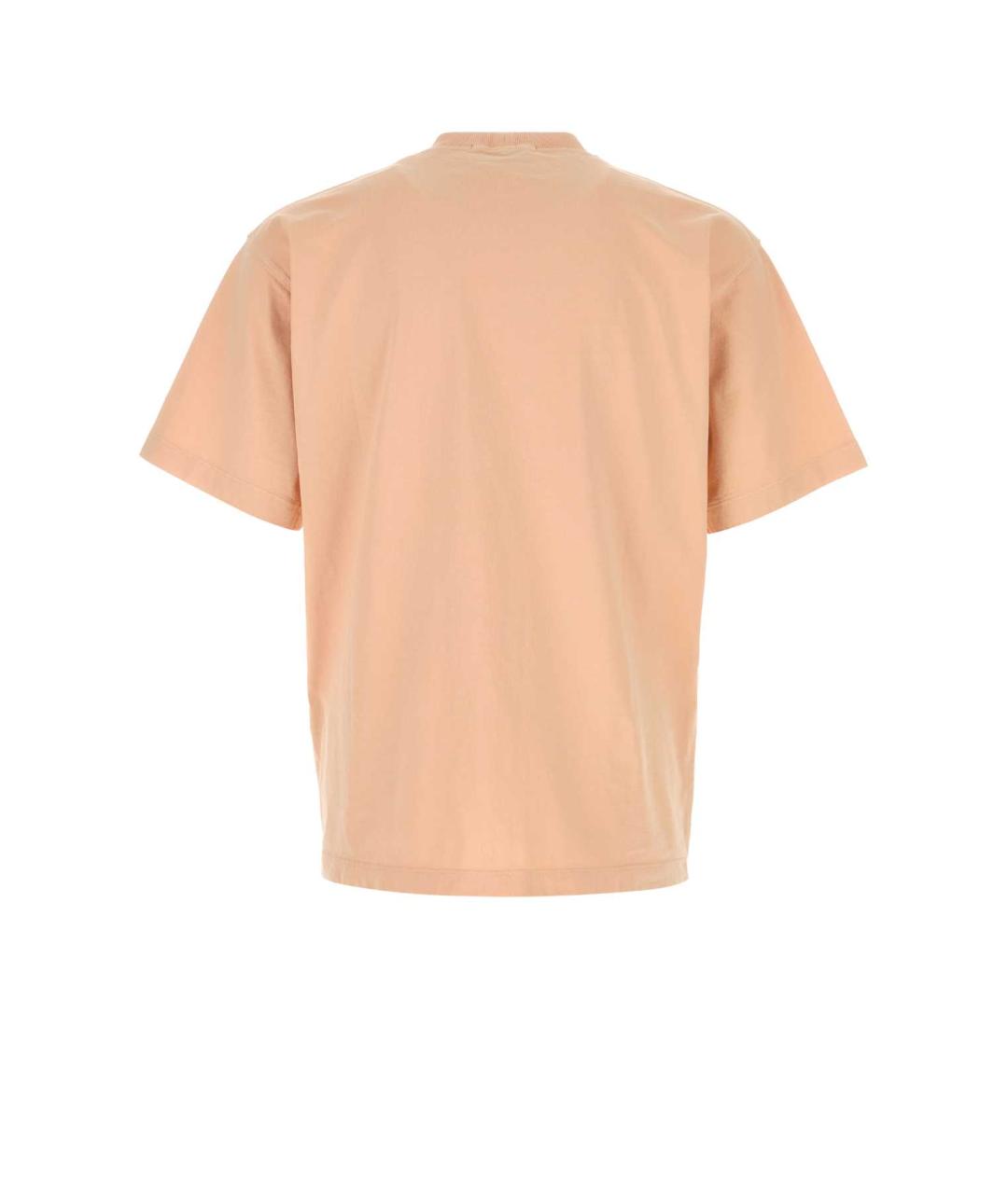 STONE ISLAND Оранжевая хлопковая футболка, фото 2