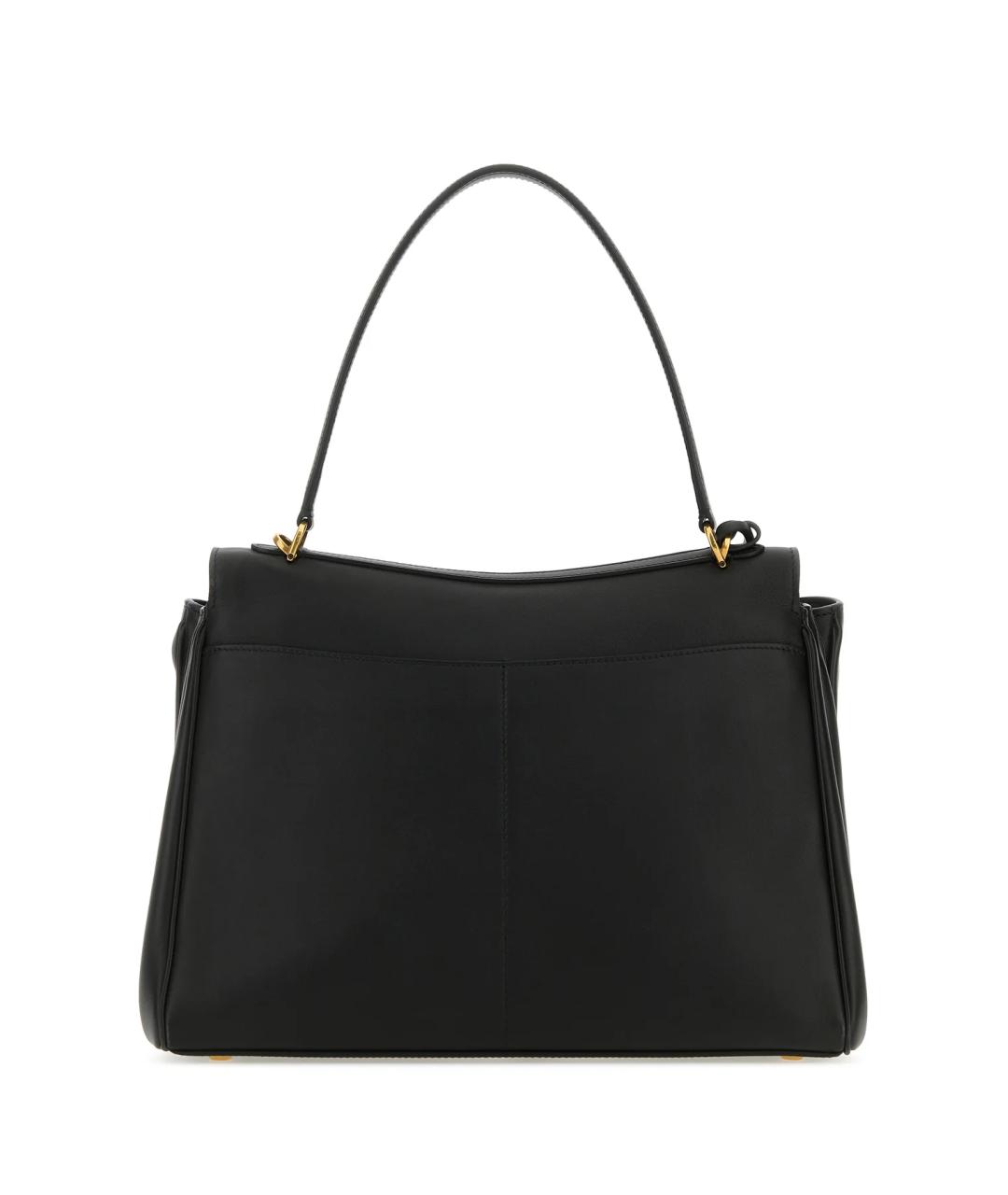 BALENCIAGA Черная кожаная сумка тоут, фото 3