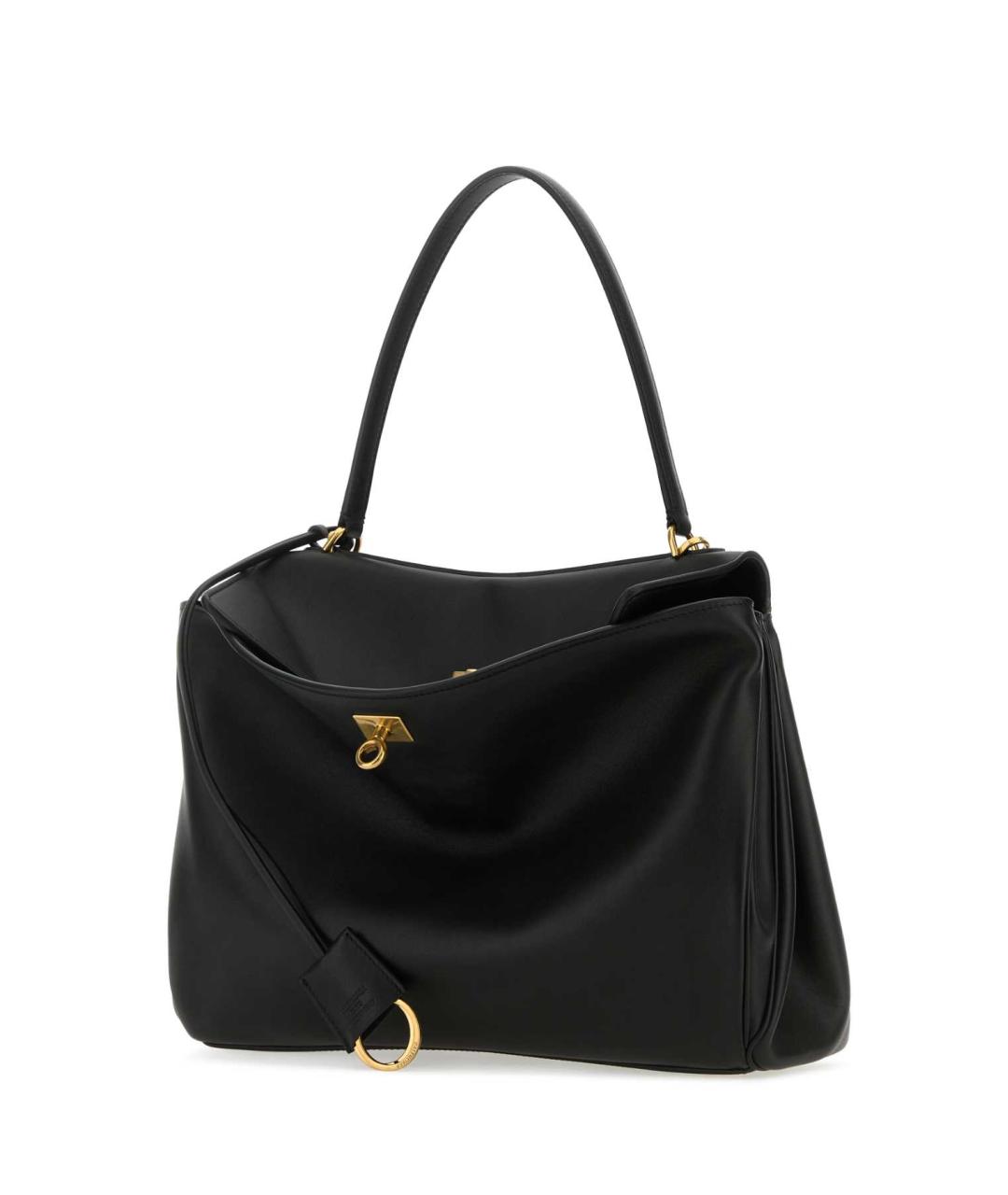 BALENCIAGA Черная кожаная сумка тоут, фото 2