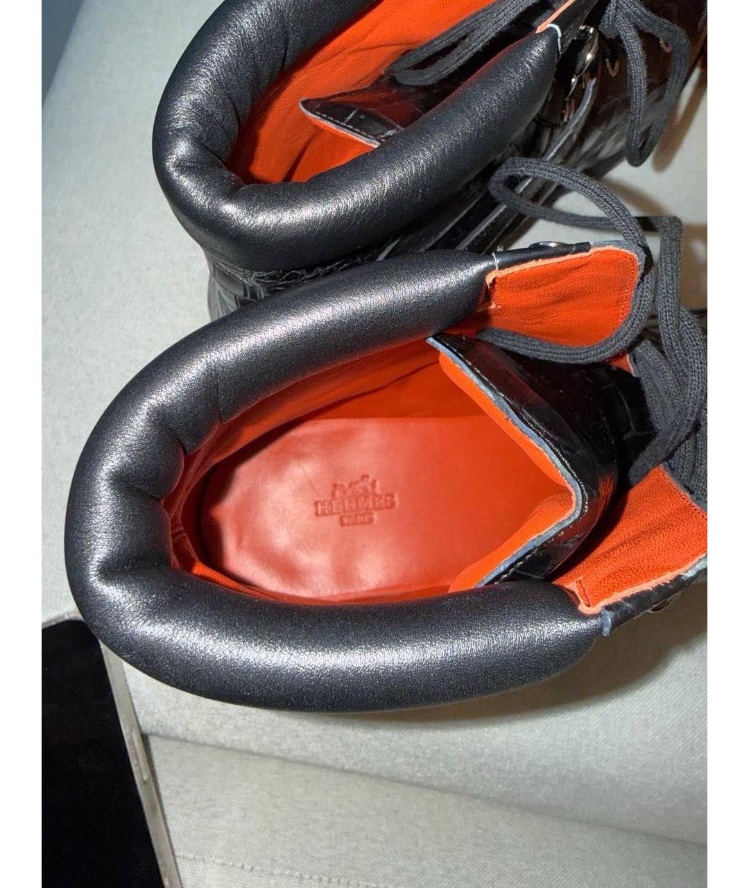 HERMES Кожаные высокие ботинки, фото 5