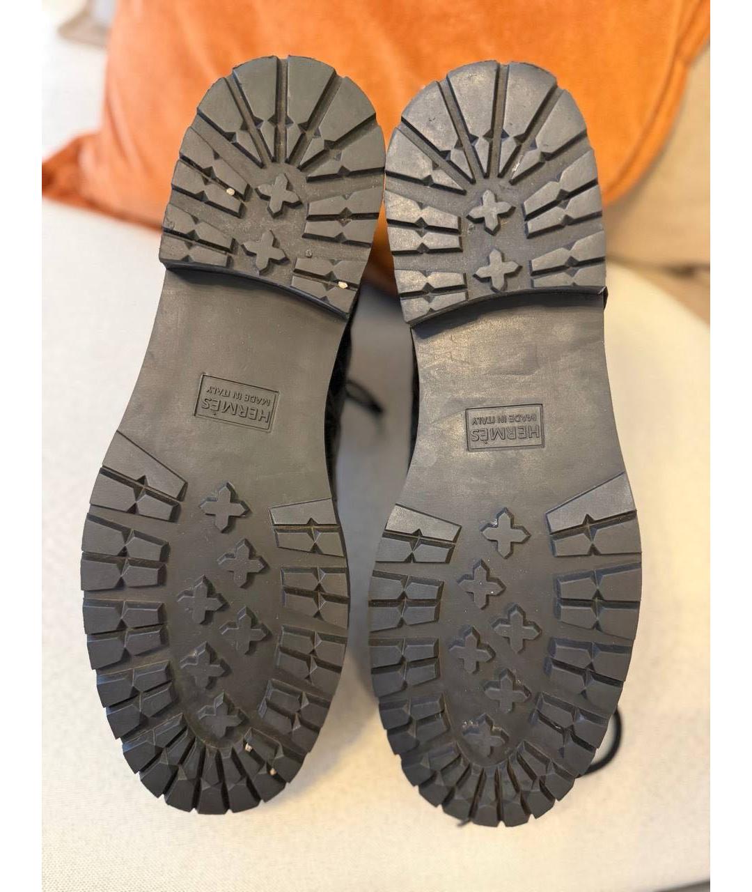 HERMES Кожаные высокие ботинки, фото 6