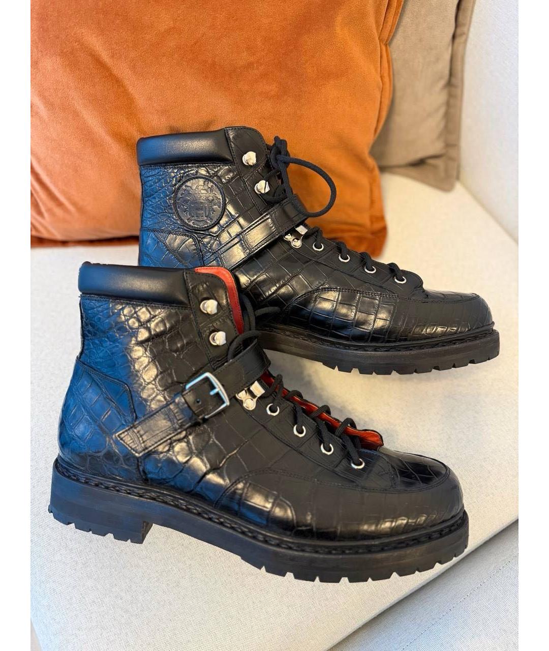 HERMES Кожаные высокие ботинки, фото 9