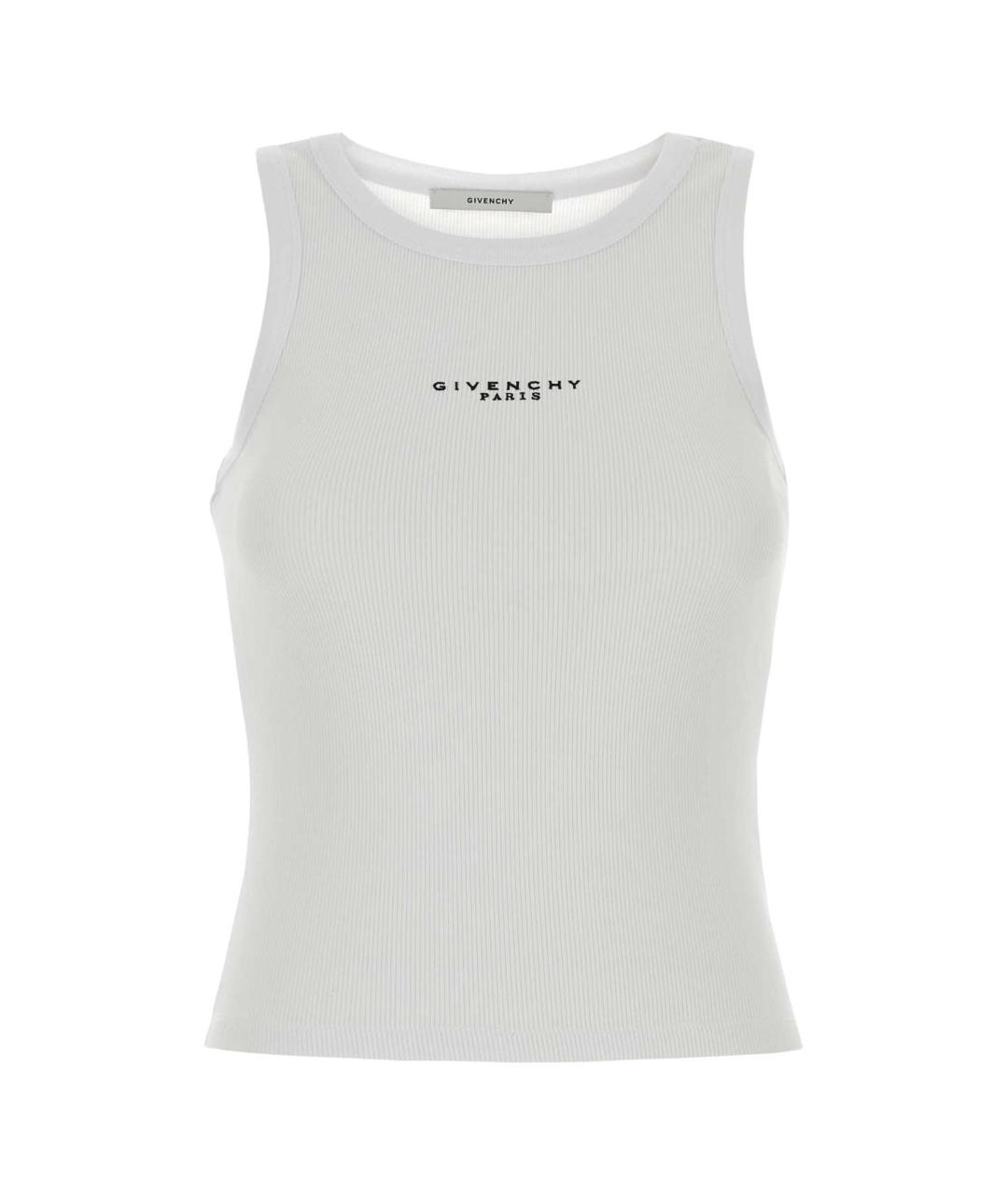 GIVENCHY Белая хлопковая майка, фото 1