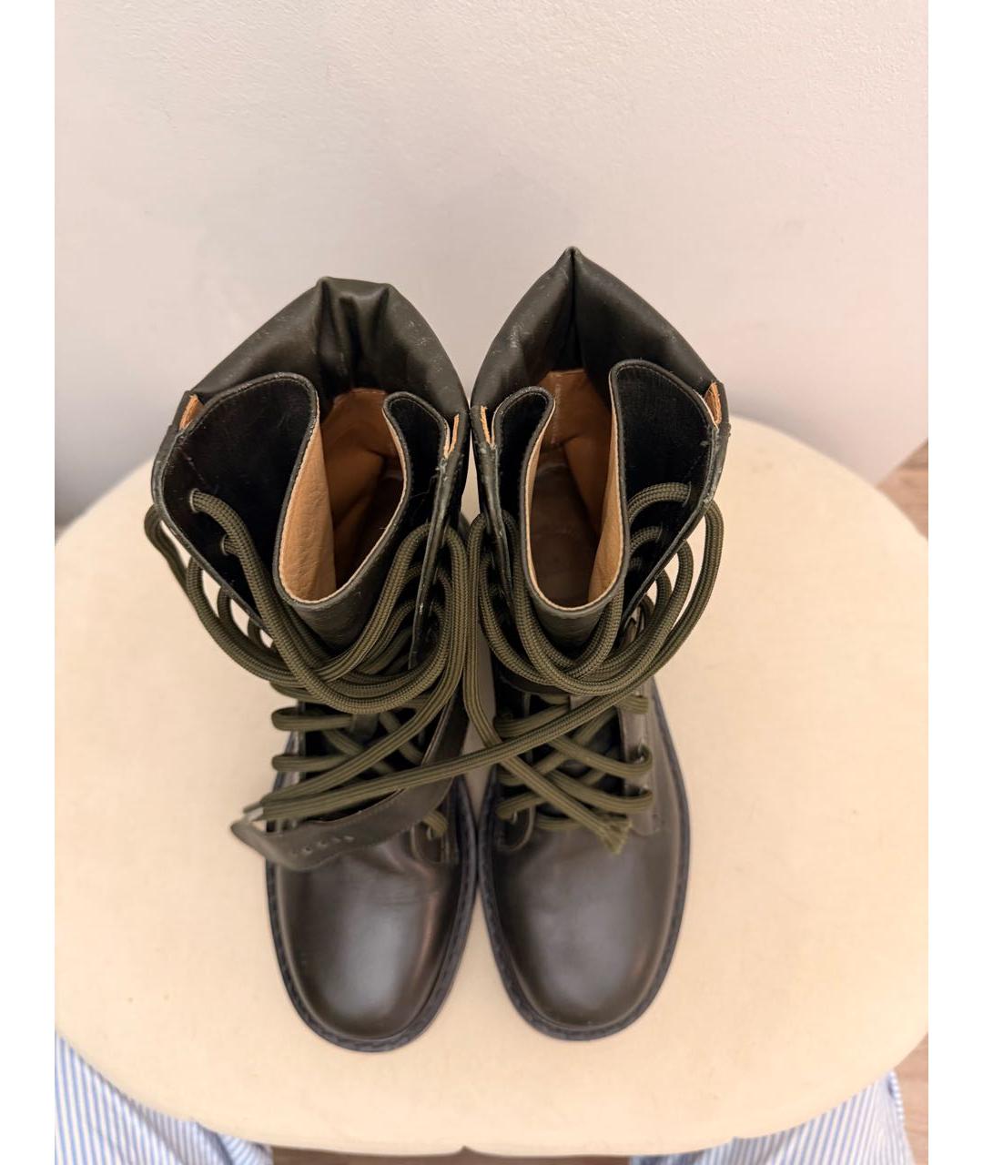 CHLOE Черные кожаные ботинки, фото 4