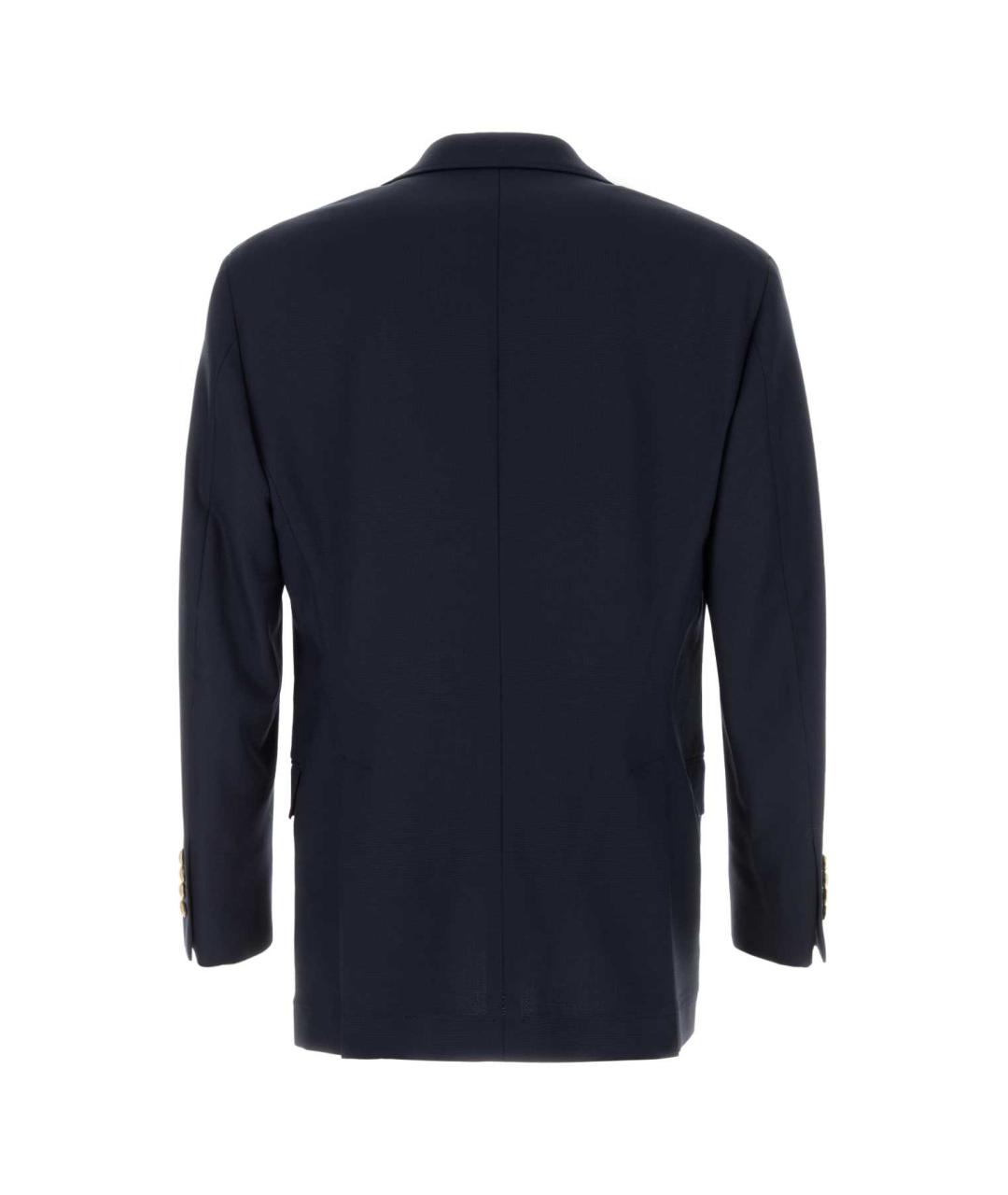 BRUNELLO CUCINELLI Темно-синий шерстяной пиджак, фото 2