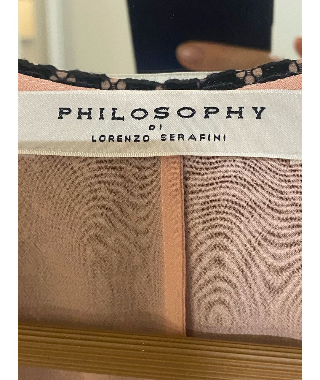 PHILOSOPHY DI LORENZO SERAFINI Черное кружевное коктейльное платье, фото 3